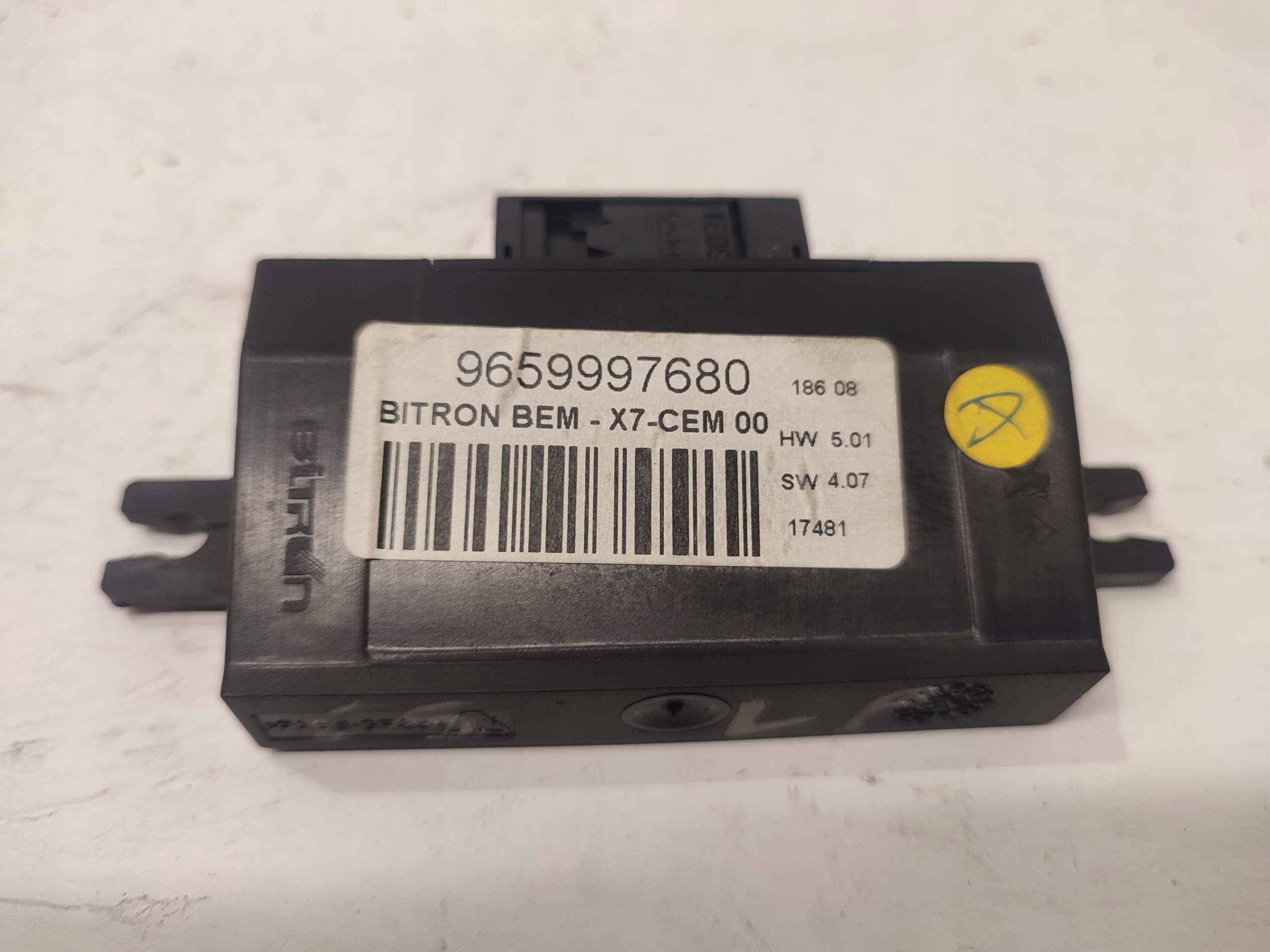 CITROEN C5 III MODUŁ STEROWNIK DRZWI LEWY PRZÓD 9659997680