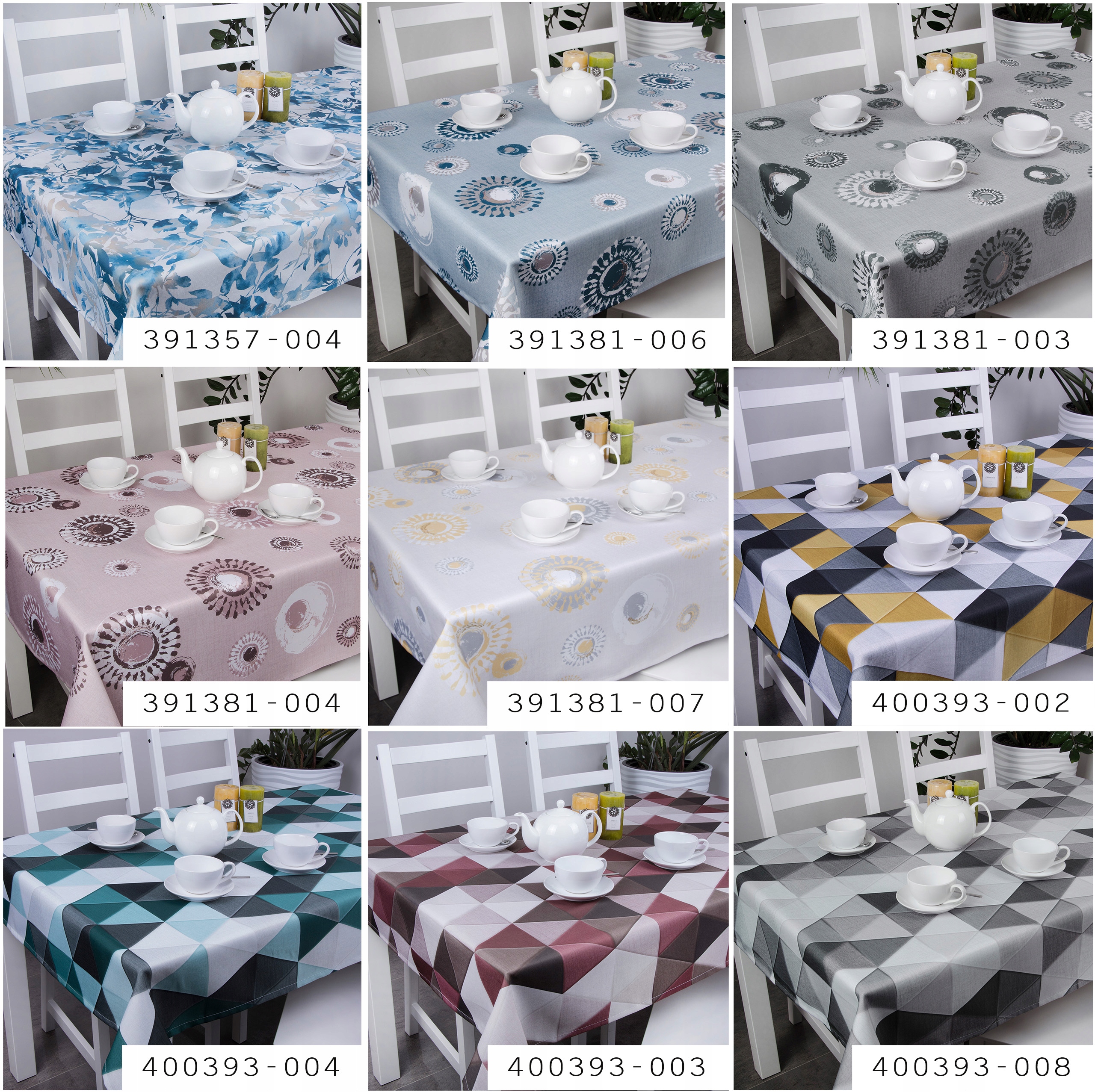 Obrus plamoodporny kuchenny ogrodowy drukowany 240x140 PRESTIGE Długość 240 cm