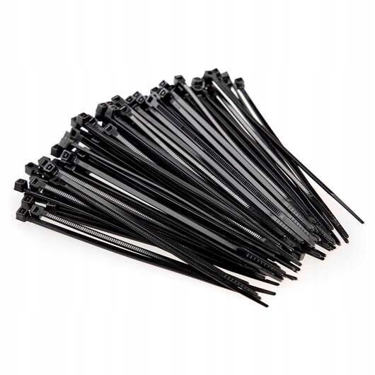 Opaski Zaciskowe Nylonowe Czarne 2,5x160