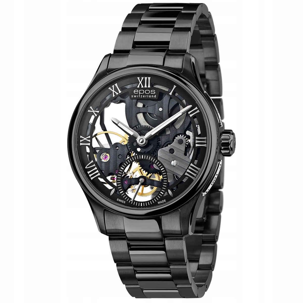 Pánské Hodinky Epos 3500.169.25.25.35 černé