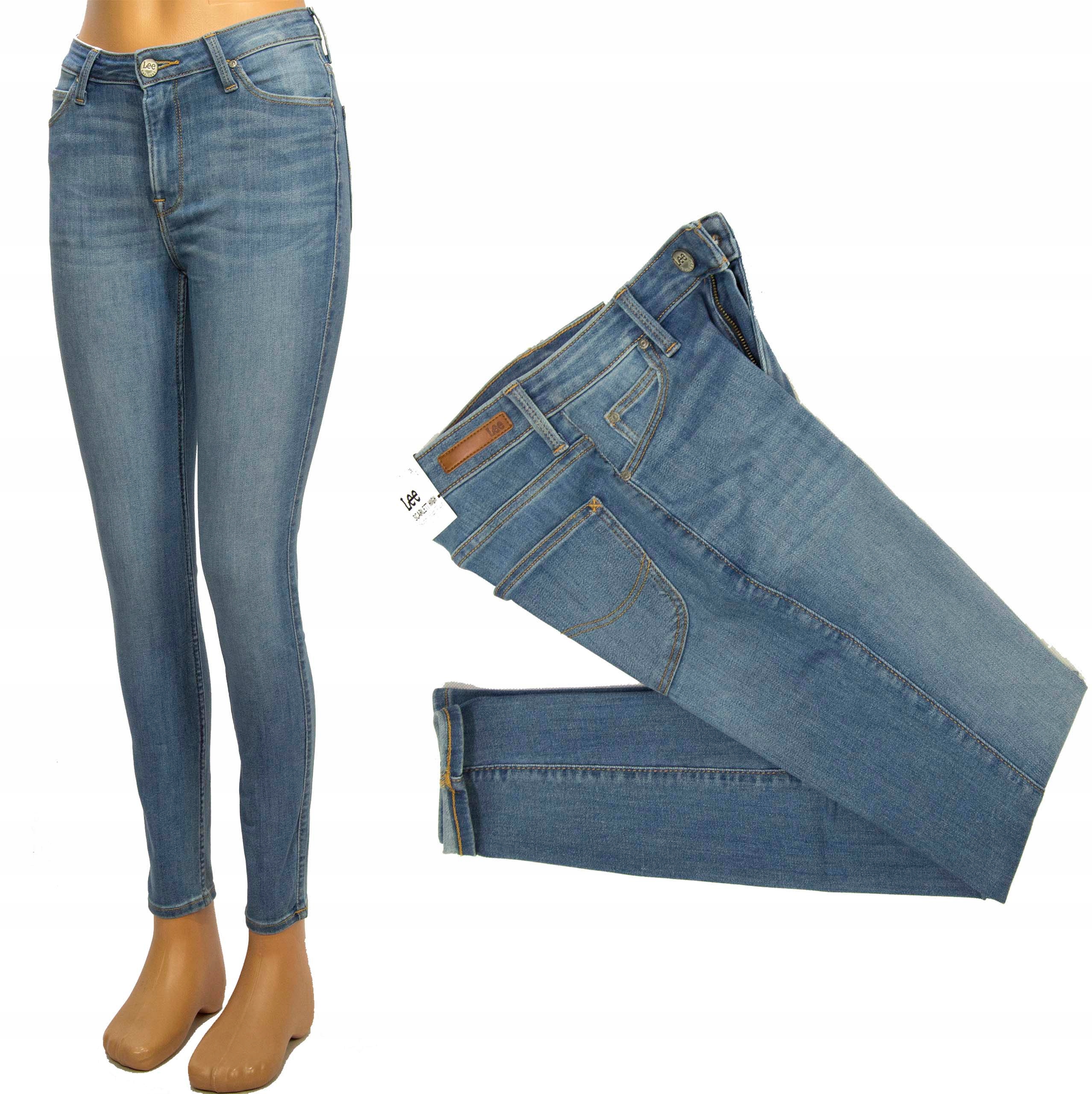 

Lee Scarlett High Light Used spodnie jeans W27 L33