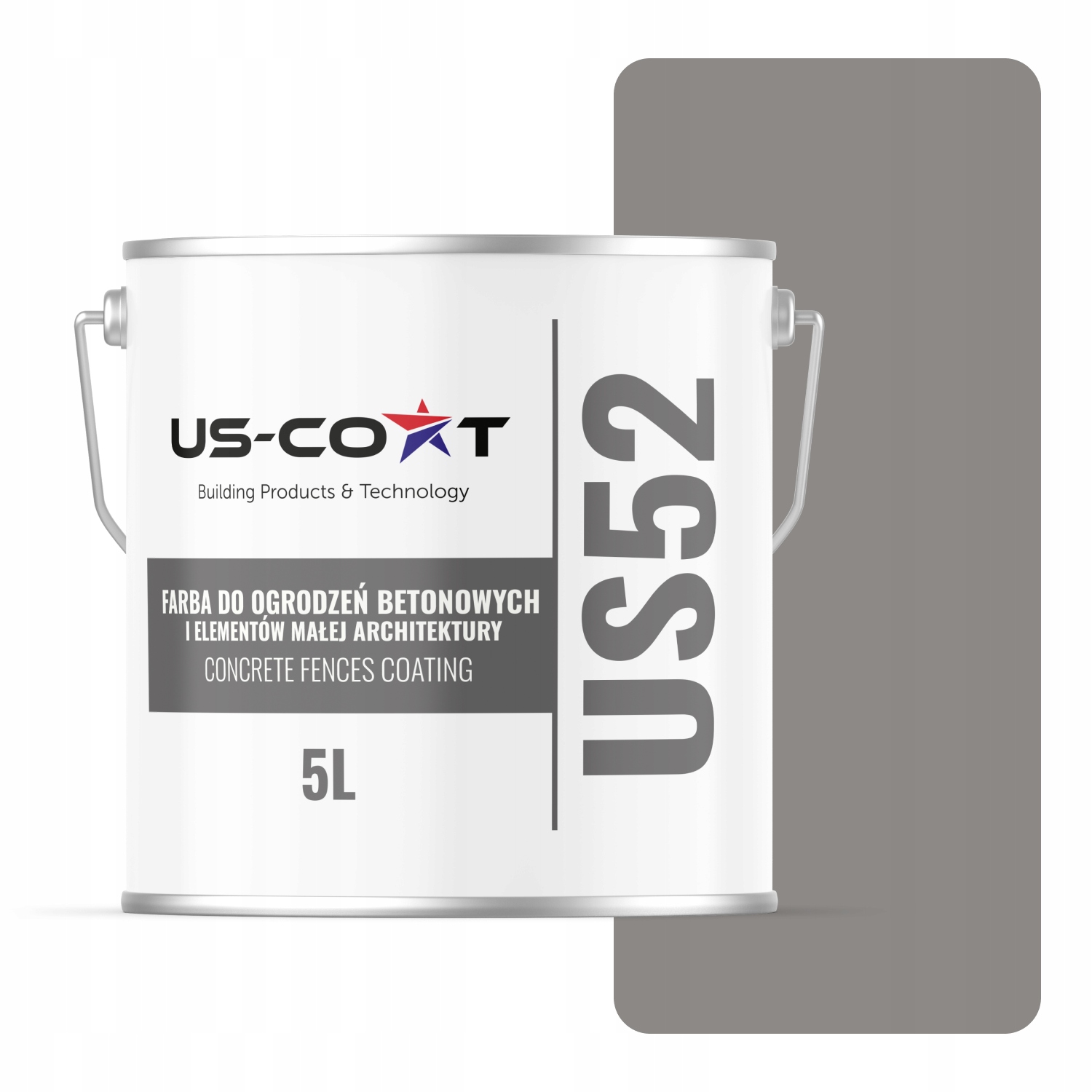Farba Na Maľovanie Betónu Na Betónové Ploty Sivá Tmavá Studená F275 5L