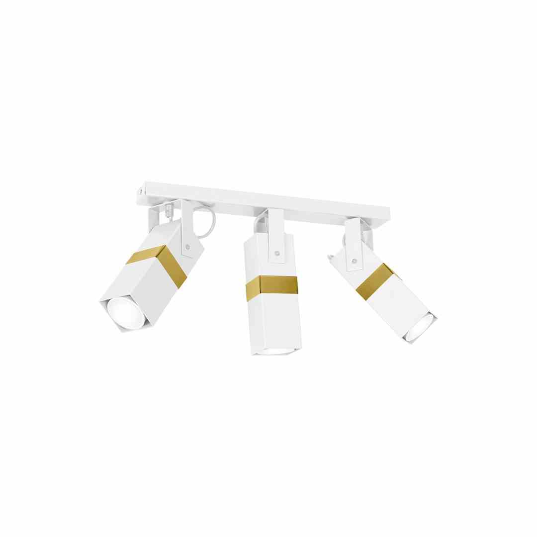 Stropní svítidlo Vidar White/gold 3xGU10