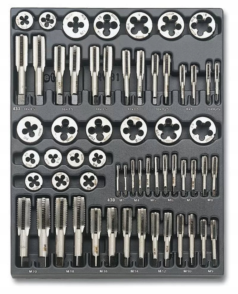Wkład profilowany twardy z zestawem 60 gwintowników i narzynek