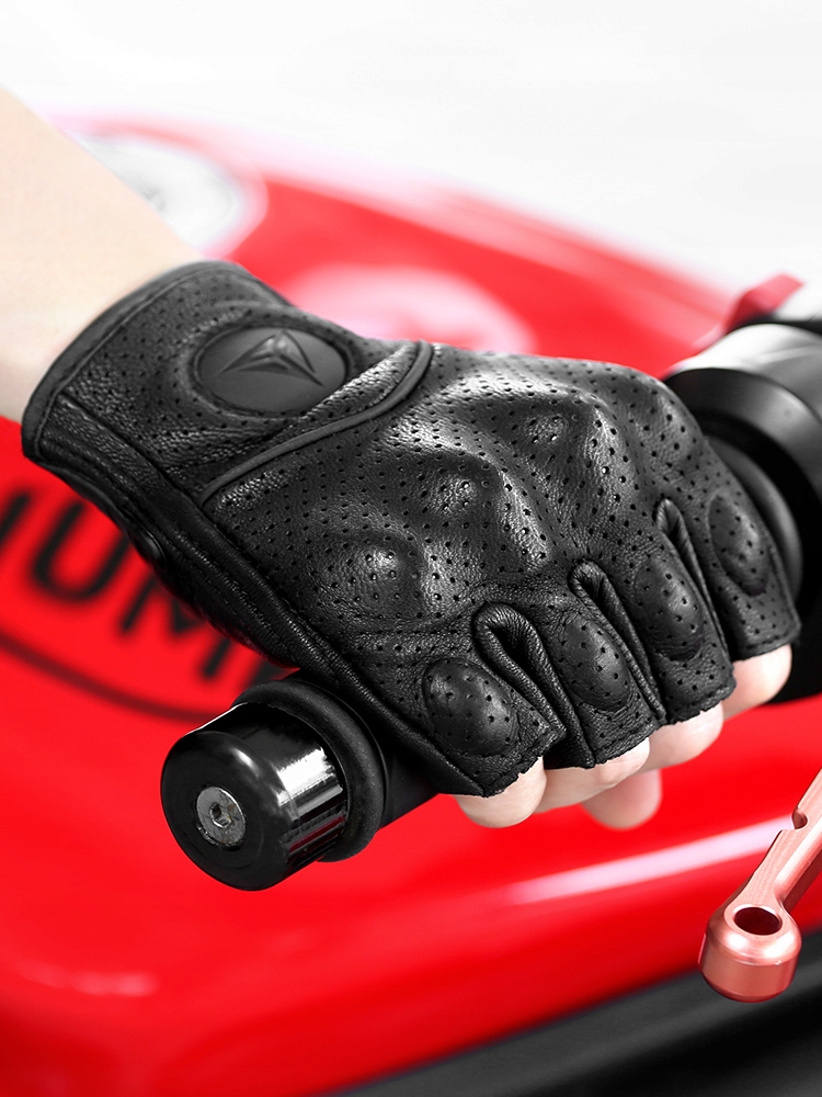 SKÓRZANE RĘKAWICE MOTOCYKL MOTOWOLF BEZ PALCÓW XL Rozmiar XL