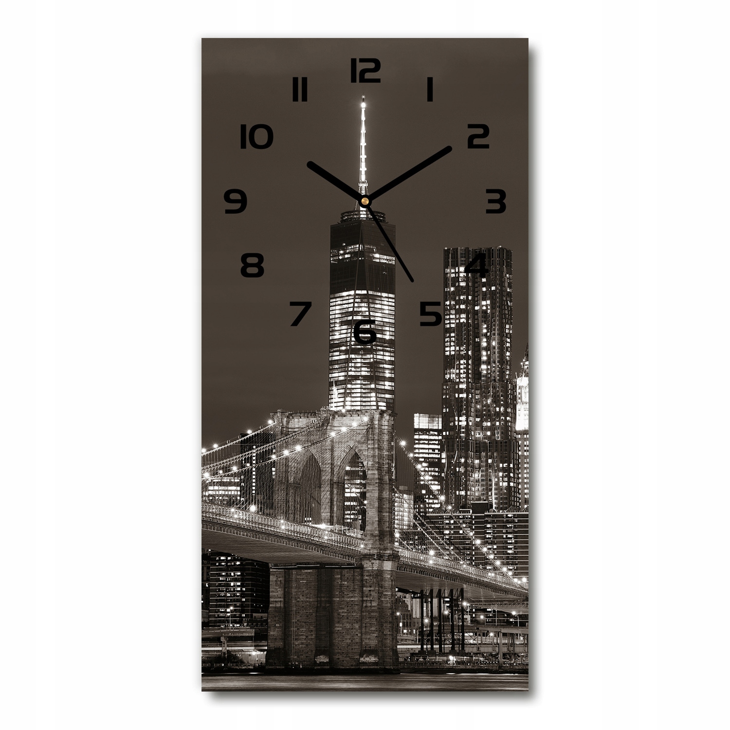 

Zegar ze szkła na ścianę Manhattan Nowy Jork 30x60