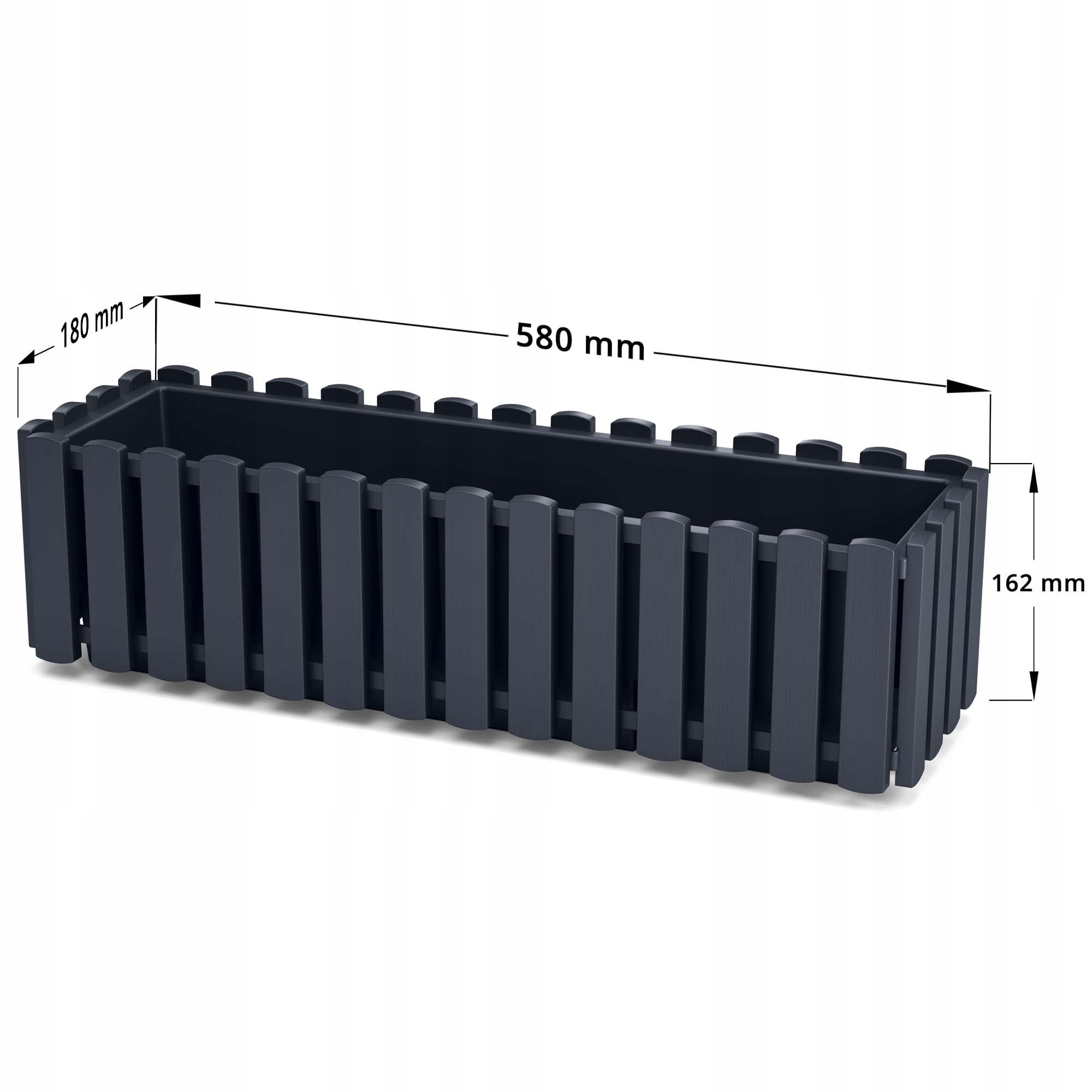 Skrzynka balkonowa Boardee Fencycase 600W | Antracyt — 13