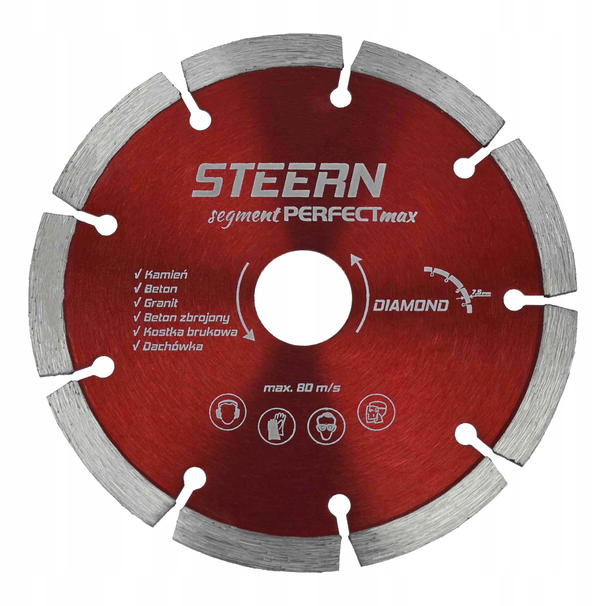 350 x 25,4 mm Diamantový kotouč segment Steern