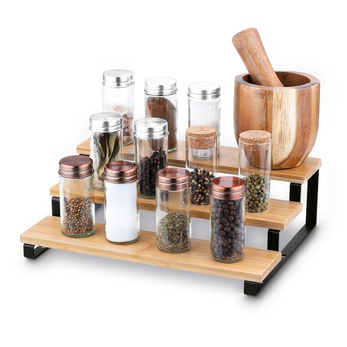 3x PÓŁKA NA PRZYPRAWY STOJAK na blat ORGANIZER Liczba poziomów 3