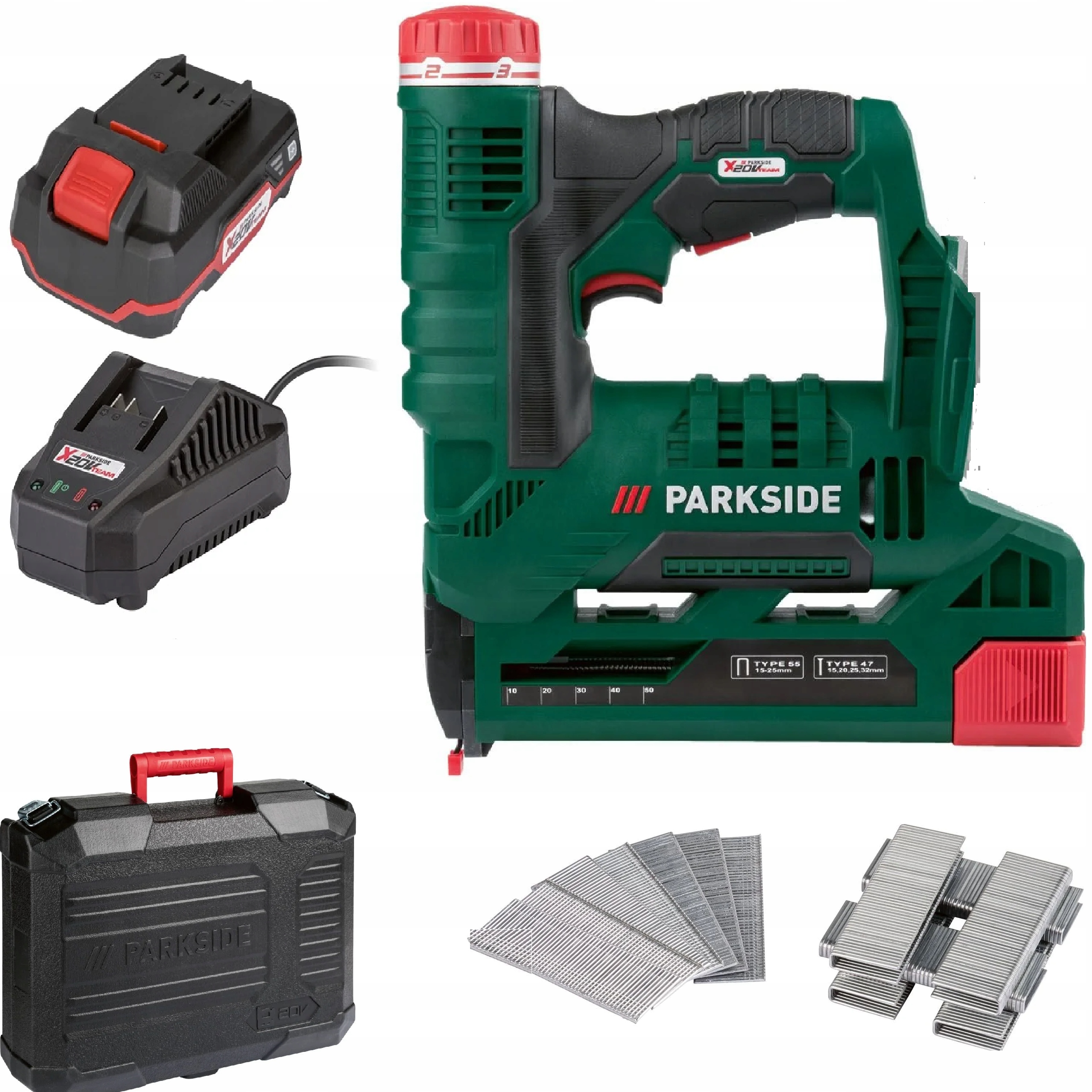 

Parkside Akumulatorowy zszywacz X20V Z Aku 2 Ah