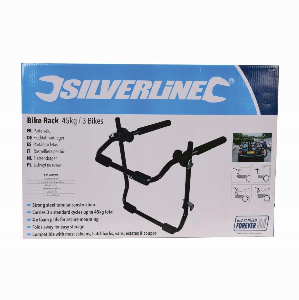 BAGAZNIK NA 3 ROWERY UCHWYT ROWEROWY NA KLAPE AUTA Bicycle mounting point frame circle fork