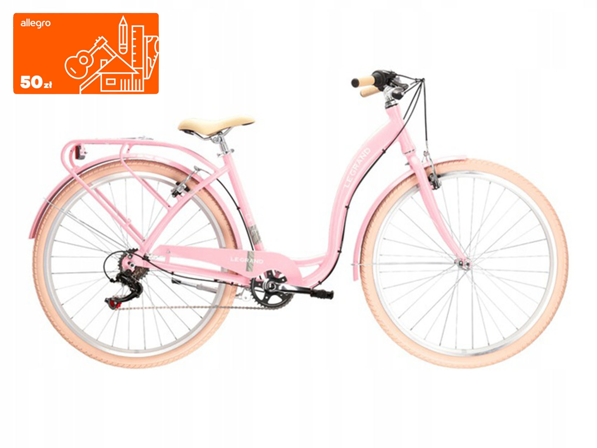 Rower miejski damski Le Grand Lille 2 r.L 2022 LGLIZ228X19W001386