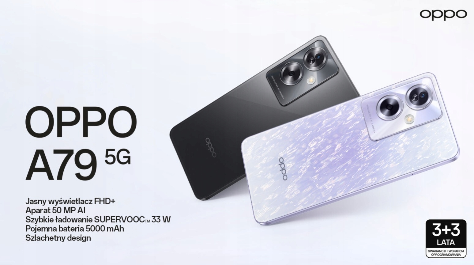 Smartfon Oppo A79 8 GB / 256 GB 5G fioletowy - Sklep, Opinie, Cena