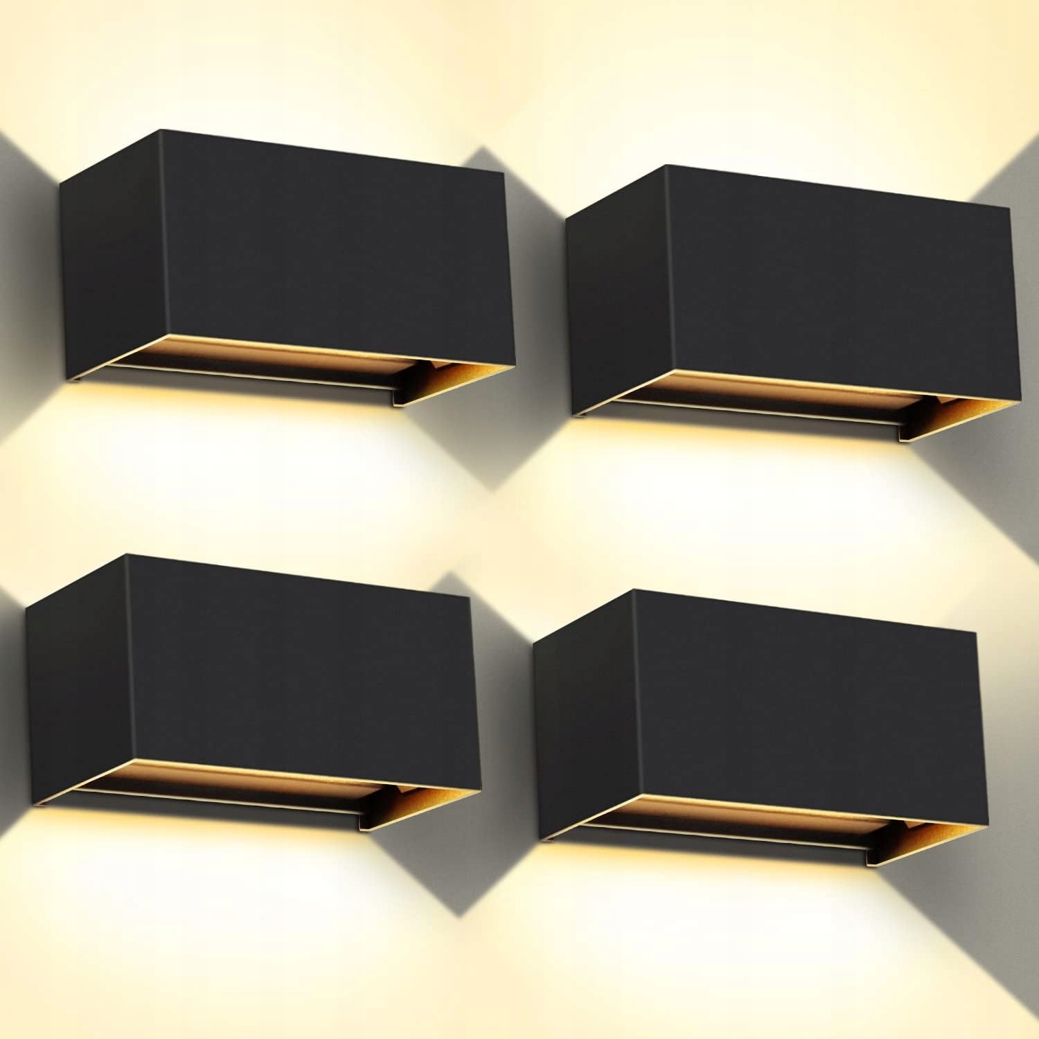 Použitá lampa Kingwen 4 x Led 20 W, nastaviteľný uhol tepla, biela 3000K IP65