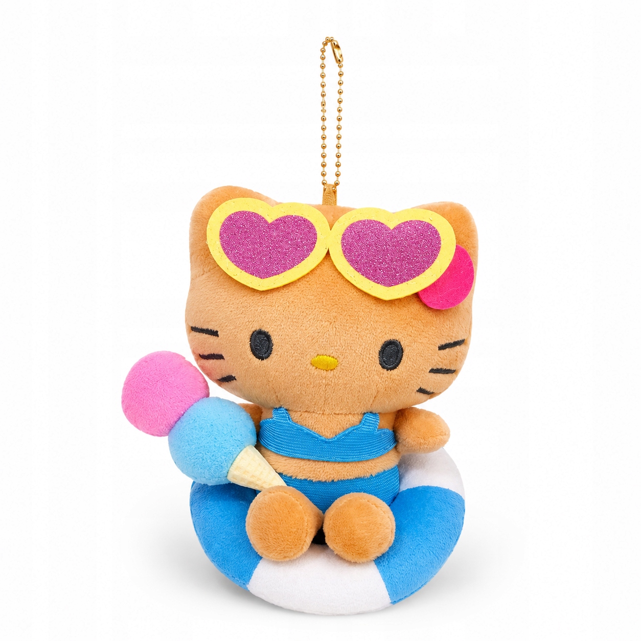 Hello Kitty Plyšový přívěsek Kočička na dovolenou Ideální jako Dárek 12 cm