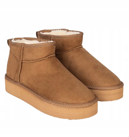 Blackfield Zimní Sněhule Hnědé S Kožešinou Na Platformě 40 3_E