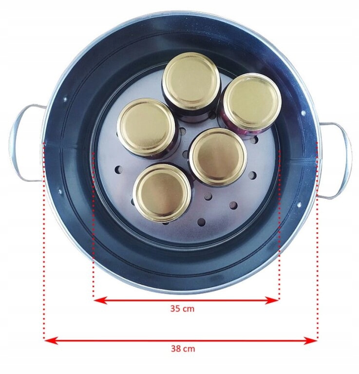 GARNEK KOCIOŁEK 20 L DO PASTERYZACJI GOTOWANIA stalowy, 100 POLSKI PRODUKT Rodzaj garnek do gotowania na parze