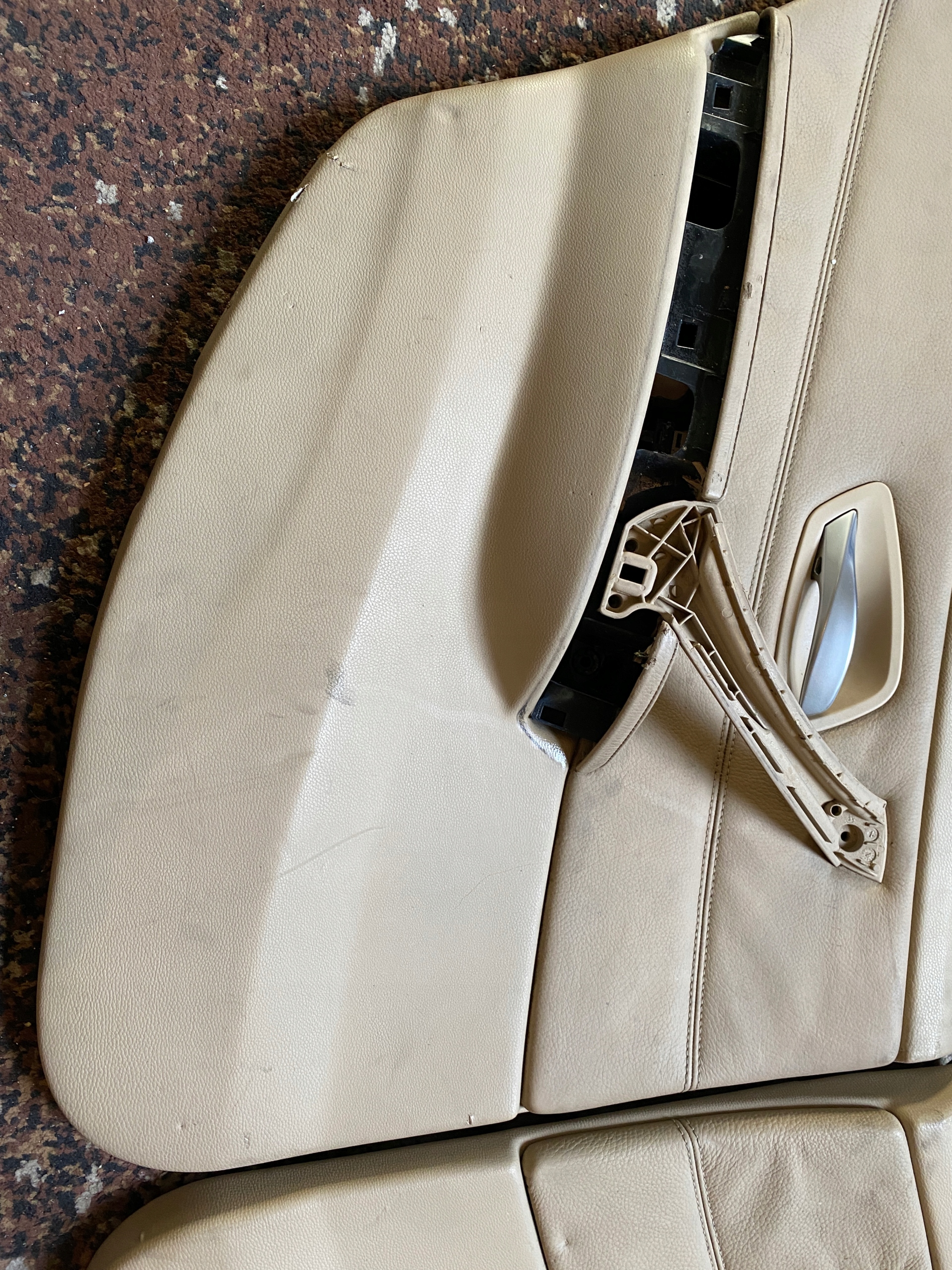BMW E90 side side right left rear part leather KOMPLET