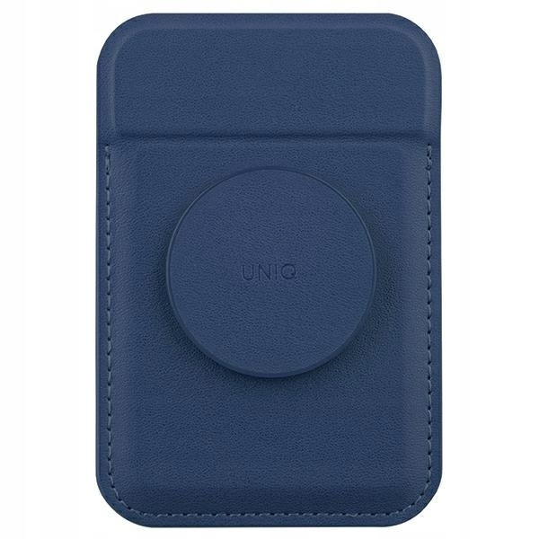 Uniq Flixa magnetyczny portfel na karty z podpórką granatowy/navy blue