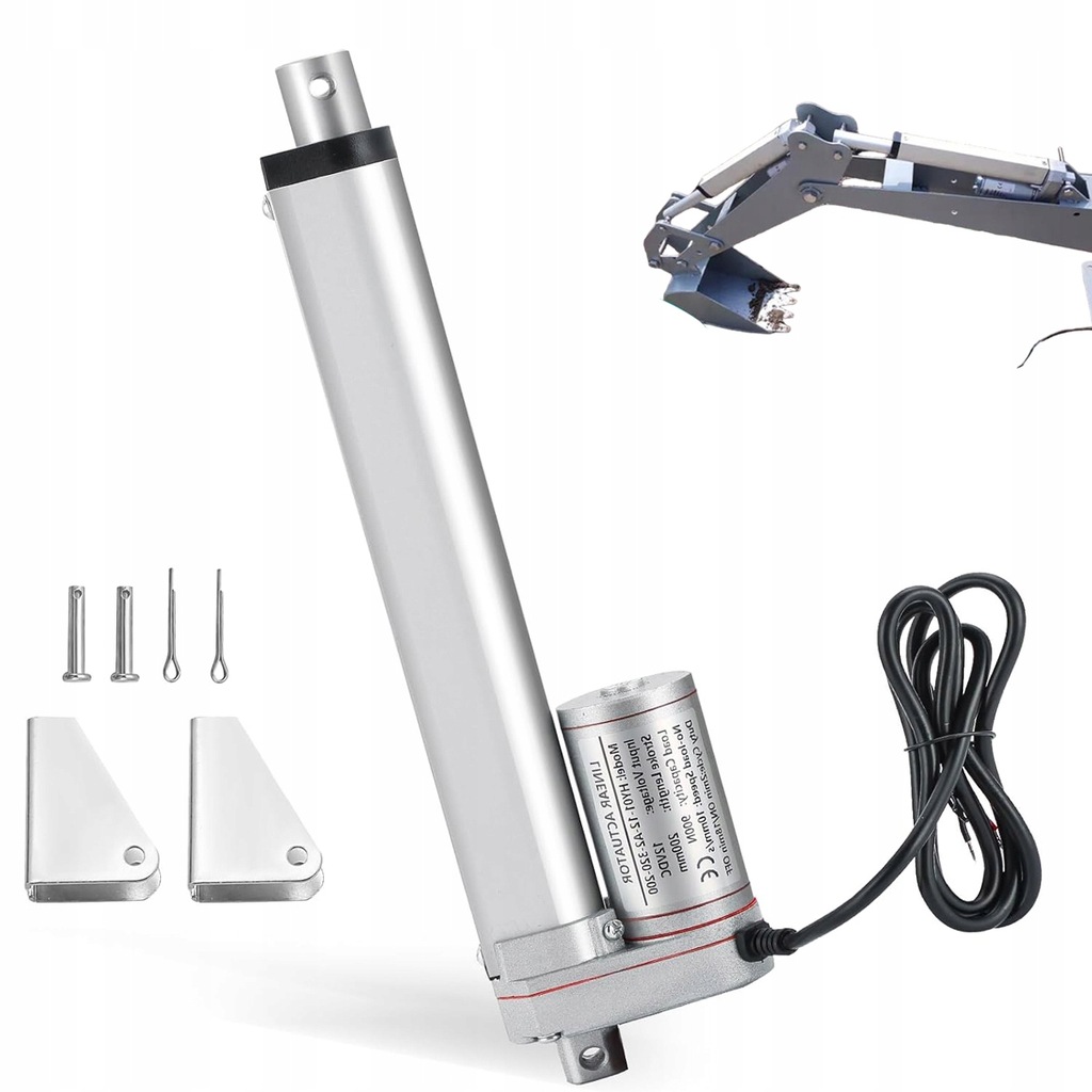 Multifunkční Elektrický Lineární Pohon 1000 N 200 MM 12V Hliníková Slitina