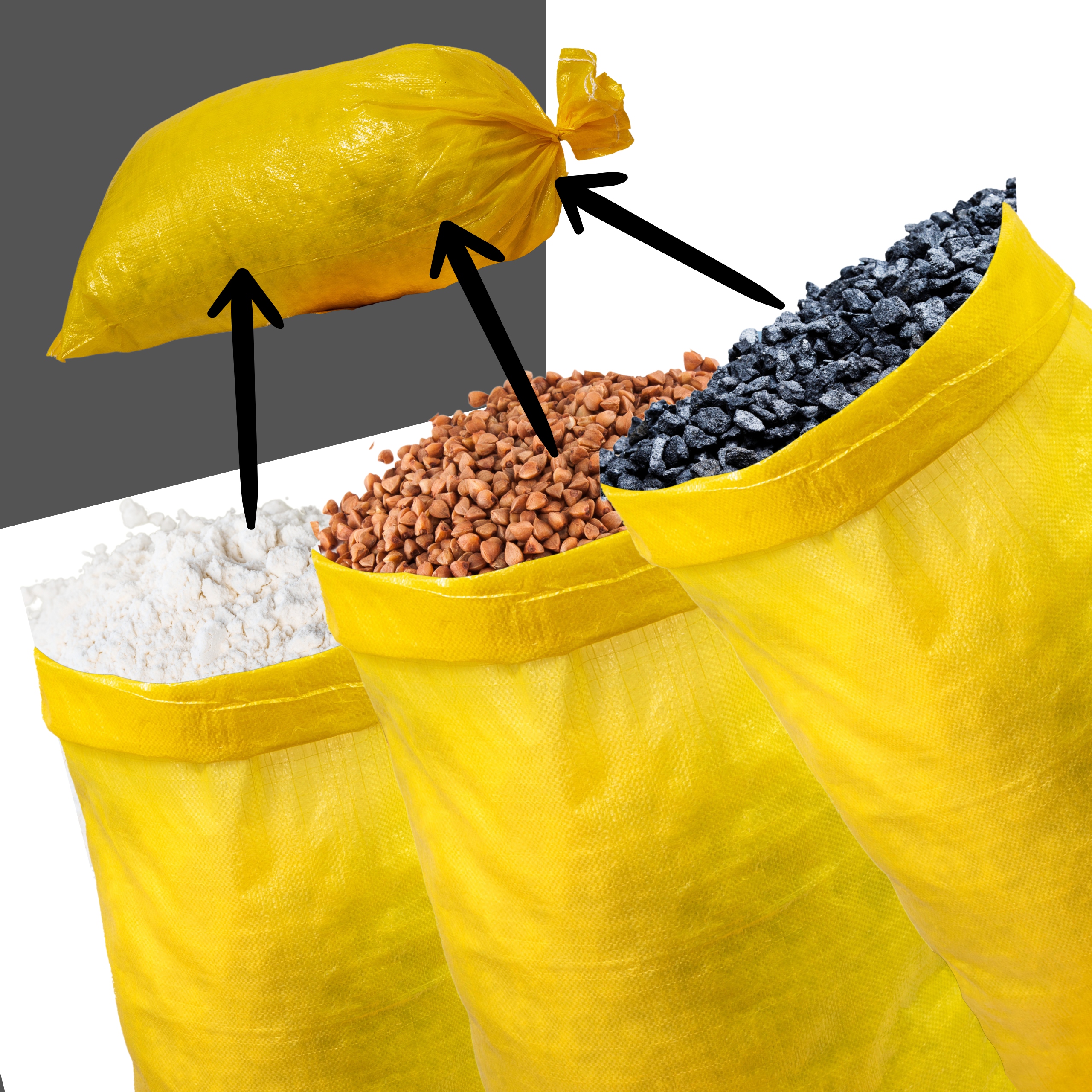 WOREK WORKI 30KG PRZECIWPOWODZIOWE NA PIASEK 50X85CM WZMACNIANE Rodzaj worki polipropylenowe