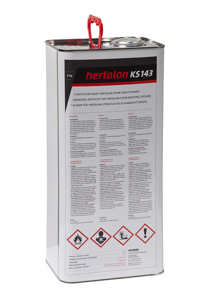 Hertalan Ks 143 klej do membrany Epdm 6kg Klejenie całopowierzchniowe