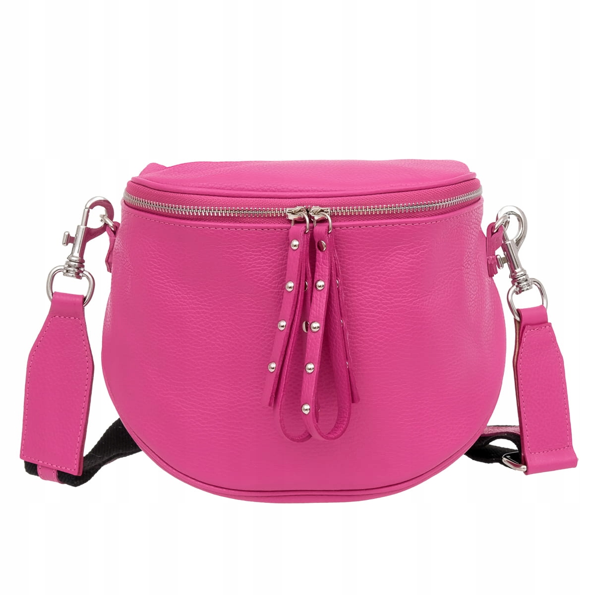 Kožená kabelka Vera Pelle Misio Fuchsia