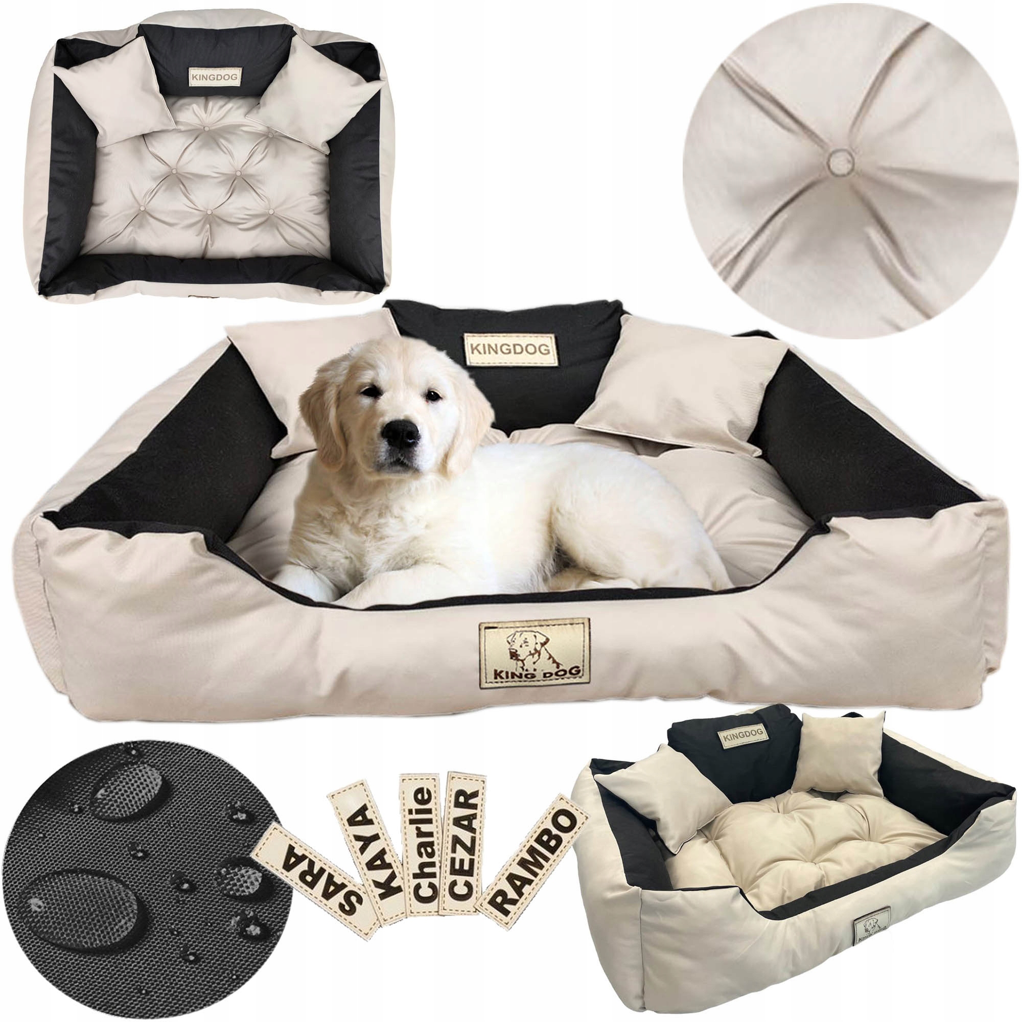 Pelíšek Pro Velkého Psa 55X45 CM Personalizovaná Voděodolná Pohovka