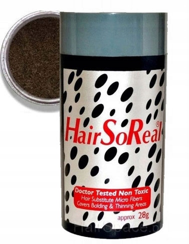 Hair So Real 28 g Hsr Zahušťování vlasů Vlákna Usa HairSoReal Středně hnědá