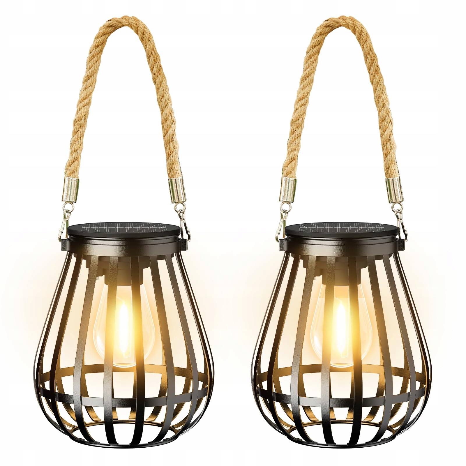 Zahradní nástěnné svítidlo Rechoo 2 ks IP65 Metal Led s tragerem pro zahradu a terasu