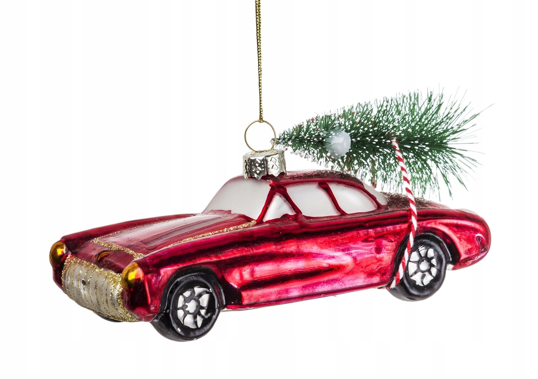 BOMBKA SZKLANA AUTO Z CHOINKĄ AP BN (123971) • Cena, Opinie • Bombki i ...