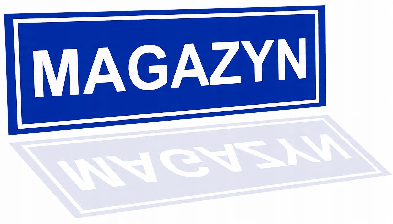 

Tablica Tabliczka Na Drzwi Pcv Magazyn Bhp 32x10,5