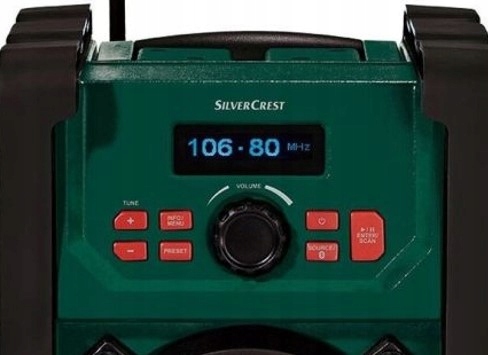 RADIO BUDOWLANE bluetooth DAB+, na baterie, zasilacz Komunikacja bluetooth