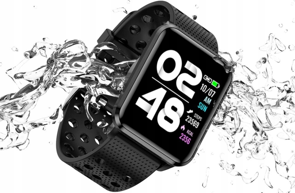 Smartband BEMI KIX-M Czarny + Słuchawki Tutti Komunikacja Bluetooth