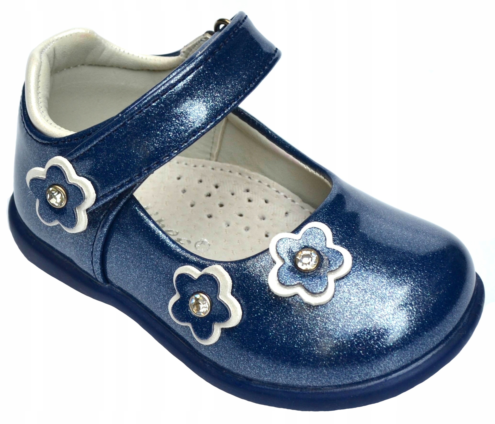 

Śliczne Lakierki balerinki Półbuty skóra R-20-12,3