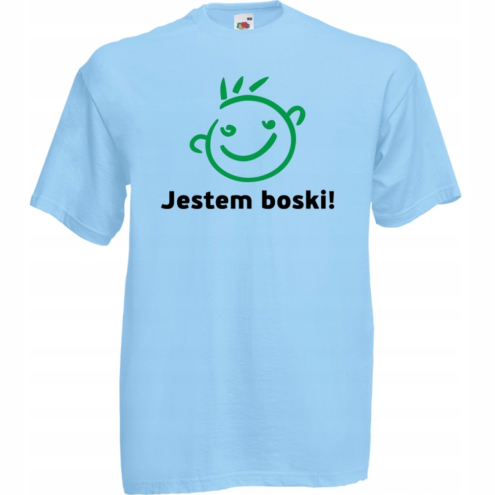 

Koszulka z nadrukiem zabawna jestem boski! M błęk