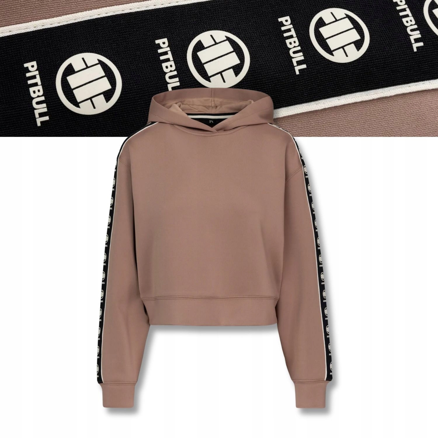 Damska Bluza z kapturem oversize Pitbull Verona luźna komfortowa Xs