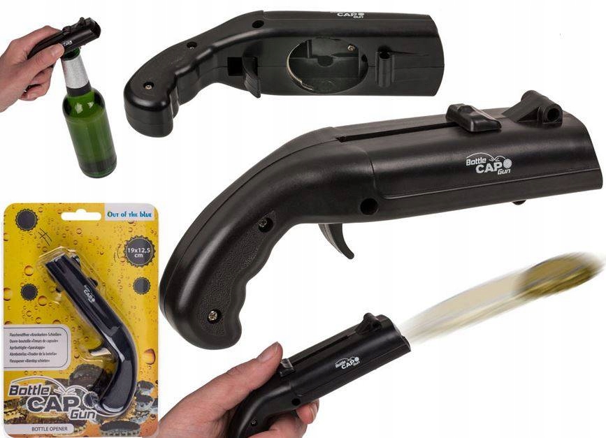 

Otwieracz do butelek pistolet Strzelający Kapslami