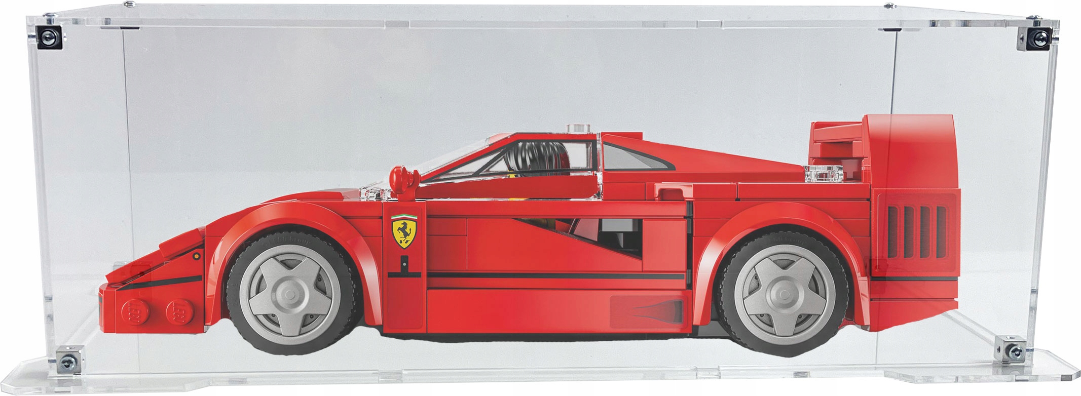 Vitrína s podstavcem Drewlandia pro stavebnici Lego 76934 Ferrari F40
