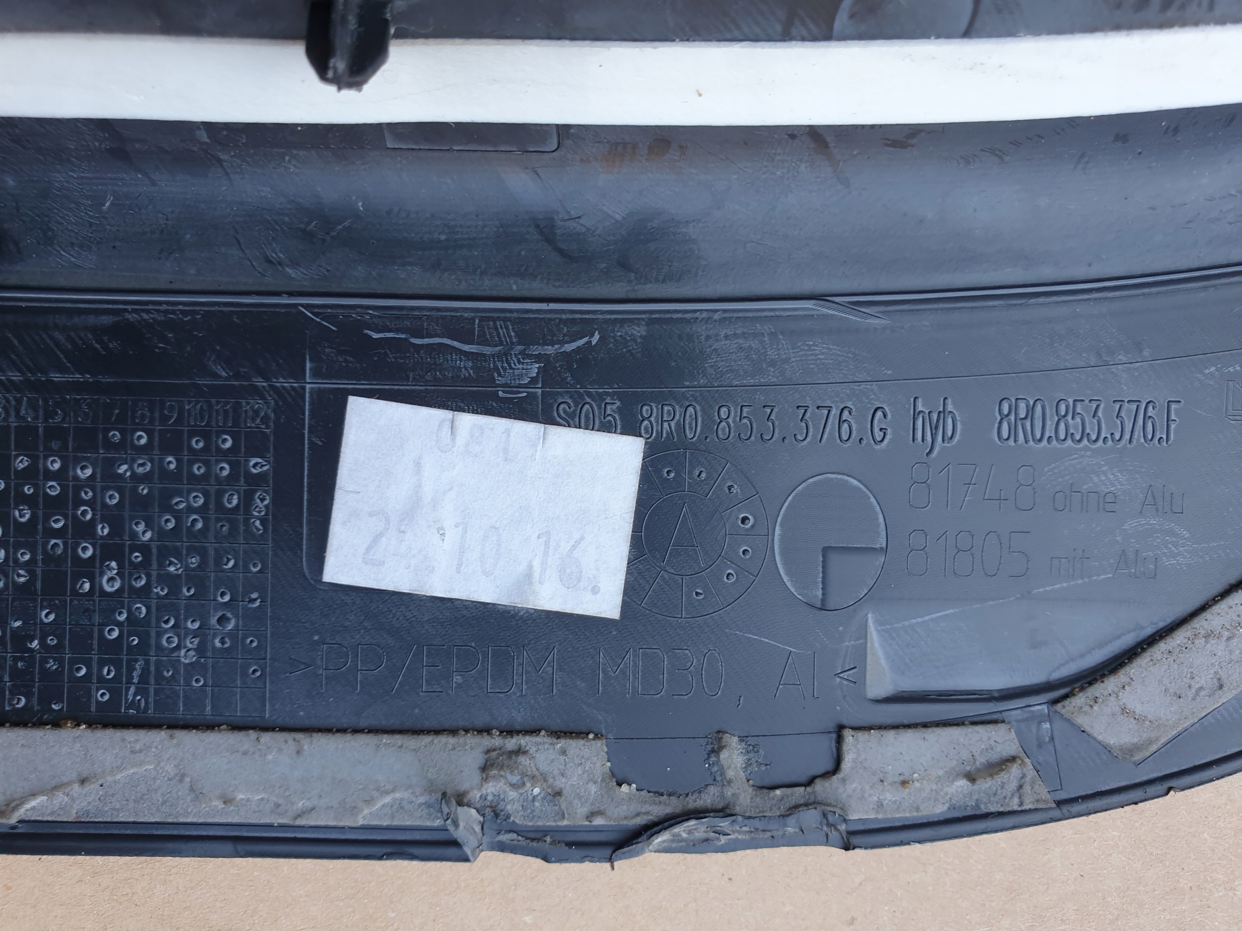 moulding threshold left right front rear part KOMPLET AUDI Q5 8R OE