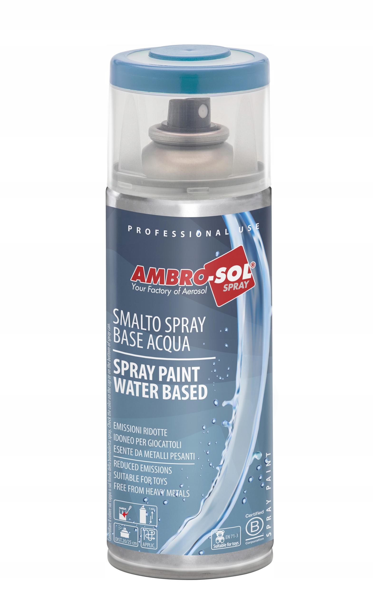 Farba Wodna Spray Czarny Mat Ral 9005 Styropian Papier H2O