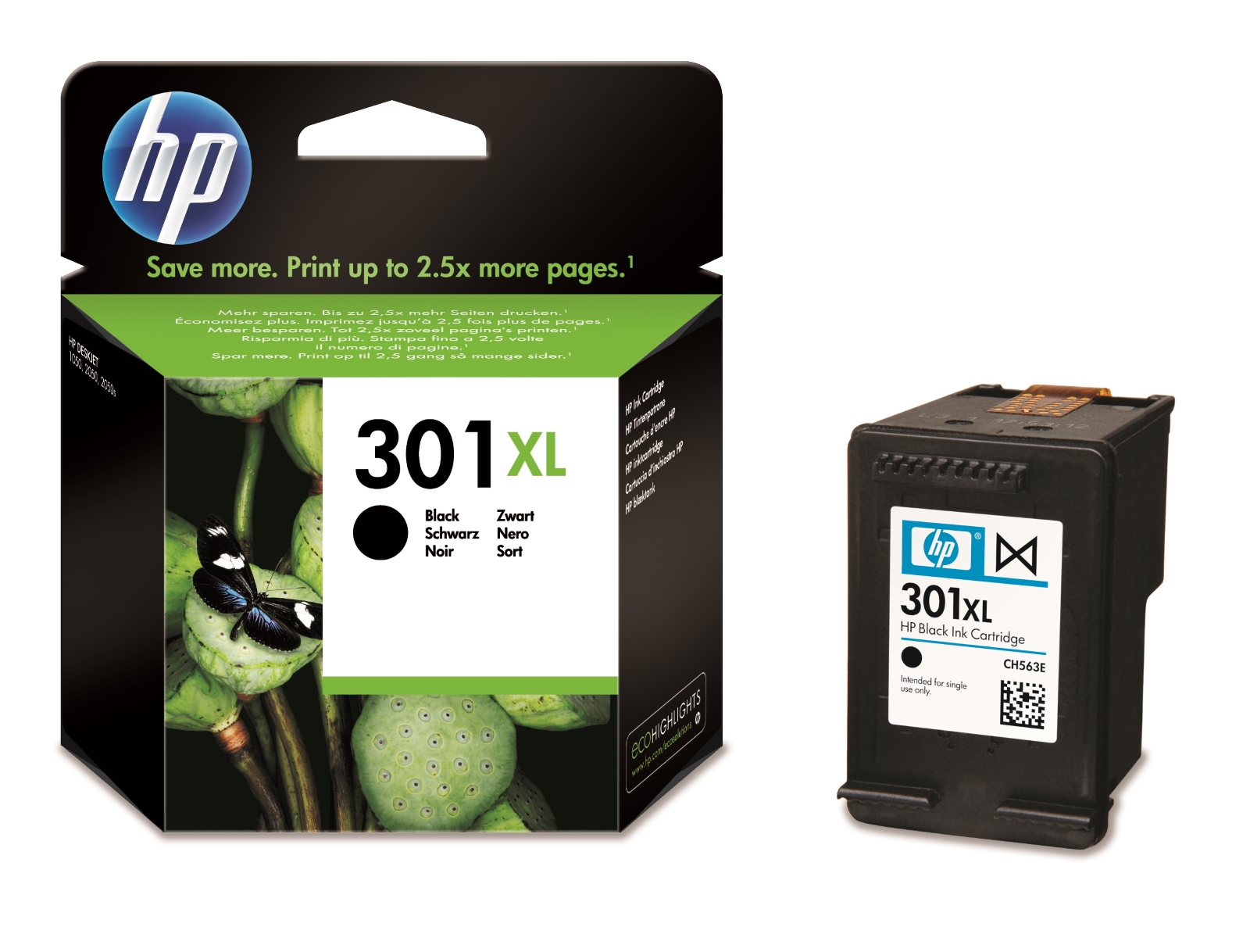 Tusz Hp 301XL CH563EE czarny (black)