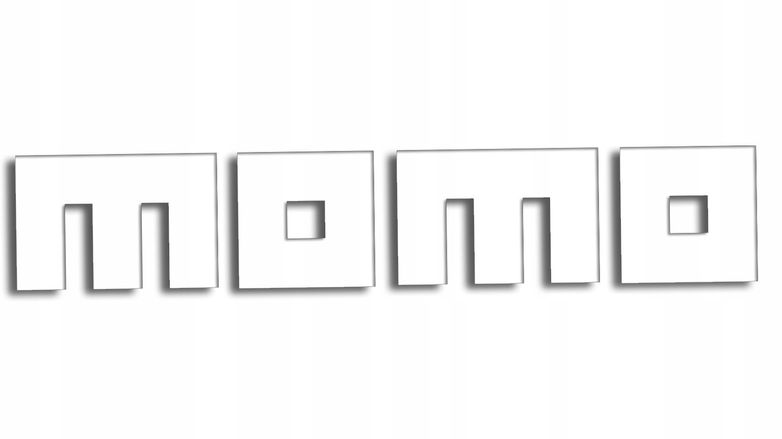 

Wycinana naklejka Momo biała