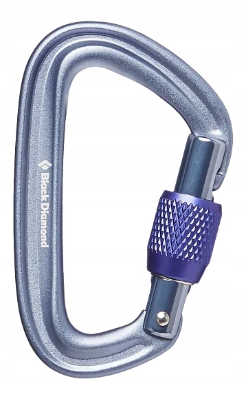 Karabinek Black Diamond LiteForge Screwgate Gray
