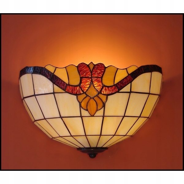 Nástenná lampa vitrážová Classic 30 cm