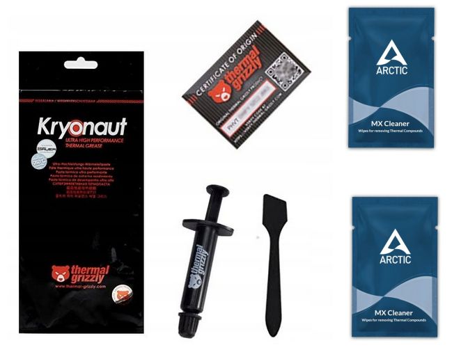 

Thermal Grizzly Kryonaut 1g chusteczki do pasty