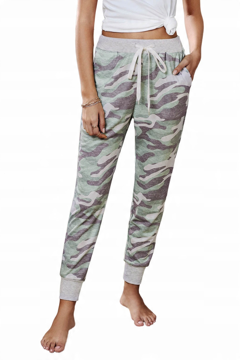 

Damskie Spodnie Dresowe Moro Dresy Army S