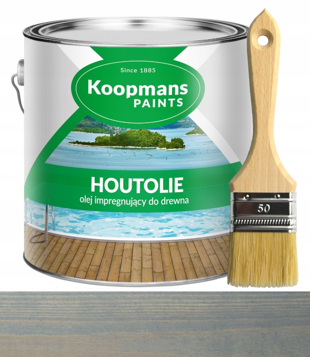 Koopmans Houtolie Olej na dřevo a terasu 5L 050 Šedý krakovský