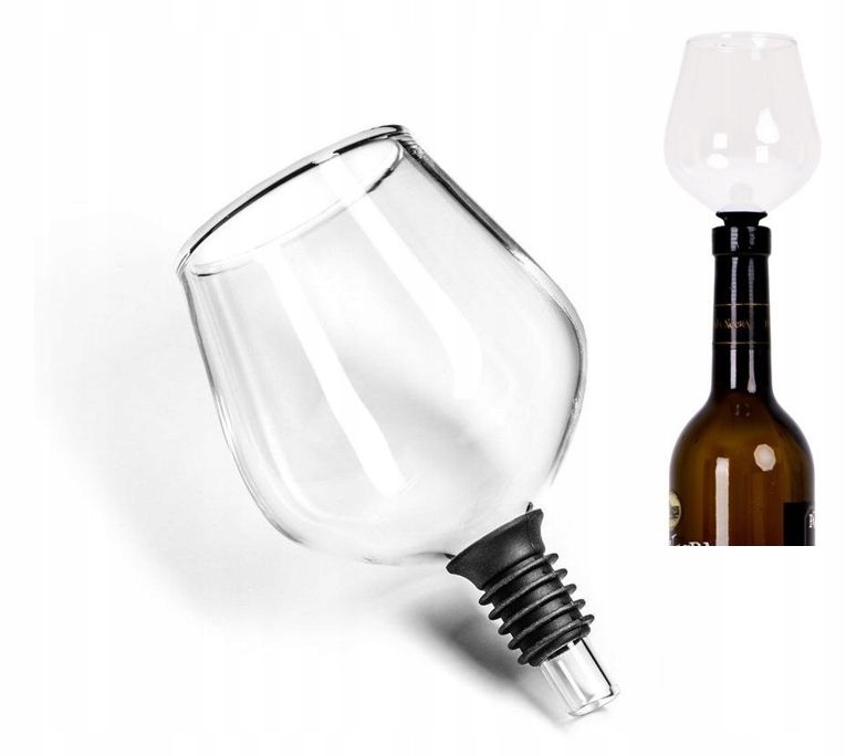 

Wkręcany Kieliszek Nakładany Na Butelkę Wina