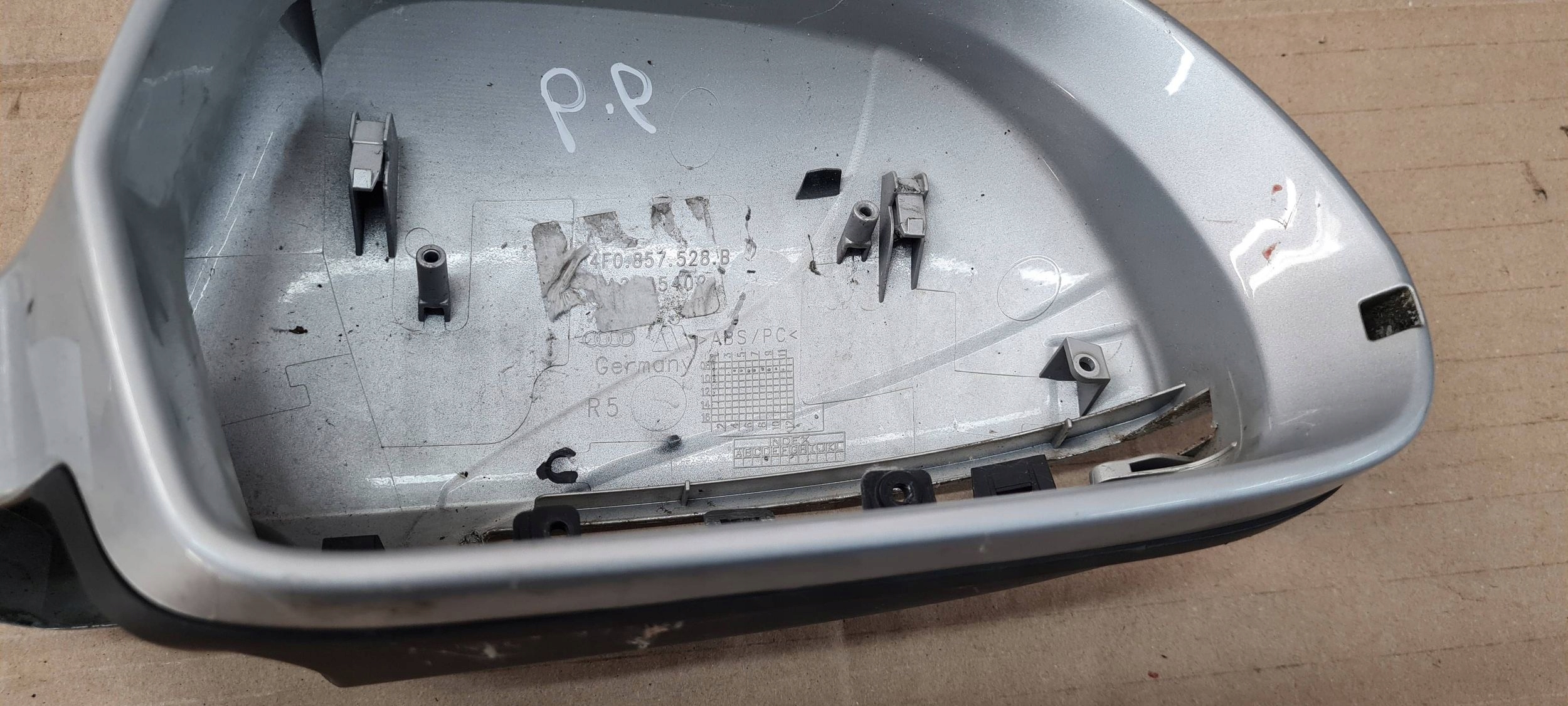 A6 C6 LIFT cover cap mirrors right LX7W 4F0857528B
